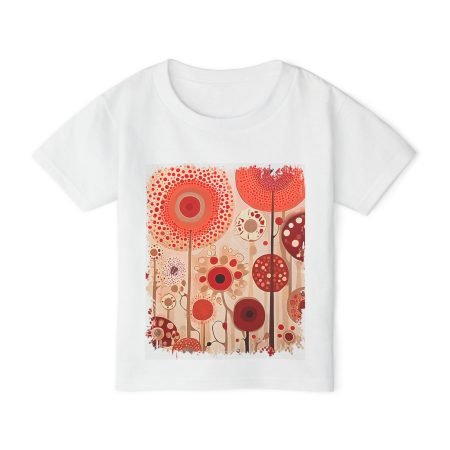 Whimsical Floral Toddler T-shirt, Cute Kids Tee, Toddler Gift, Spring Apparel, Nursery Decor, Birthday Outfit, Floral Design