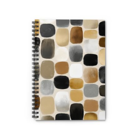 Chic Spiral Notebook - Modern Abstract Design, Aesthetic Journal, School Supplies, Stationery Gift, Note-taking Essentials, Stylish Planner