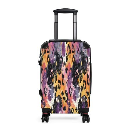 Stylish Printed Suitcases for Travelers, Trendy Luggage, Animal Print Gear, Travel Accessories, Unique Vacation Essentials