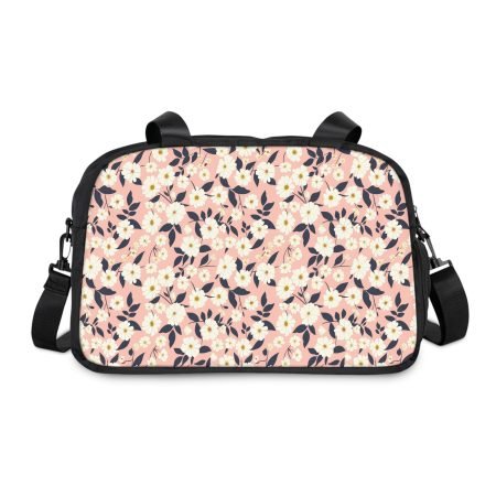 Floral Fitness Handbag - Stylish Gym Bag, Exercise Tote, Sports Travel Bag, Cute Workout Bag, Summer Floral Gym Essentials