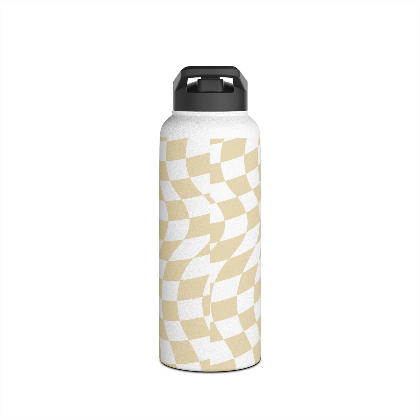 Wavy Pattern Stainless Steel Water Bottle, Stylish Hydration, Eco-Friendly Travel Mug, Unique Gift for Adventurers, Reusable Drink Container - Image 10