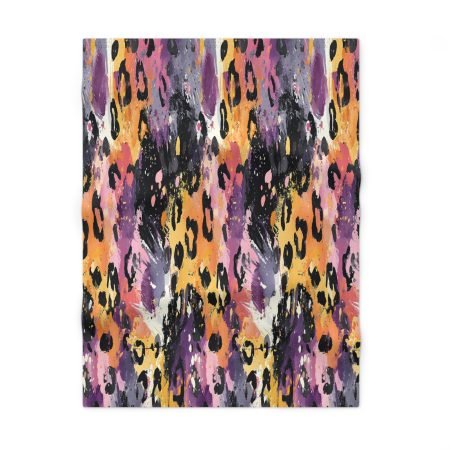 Vibrant Leopard Print Baby Blanket, Soft Fleece Newborn Gift, Nursery Décor, Baby Shower, Toddler Comfort, Cozy Blanket