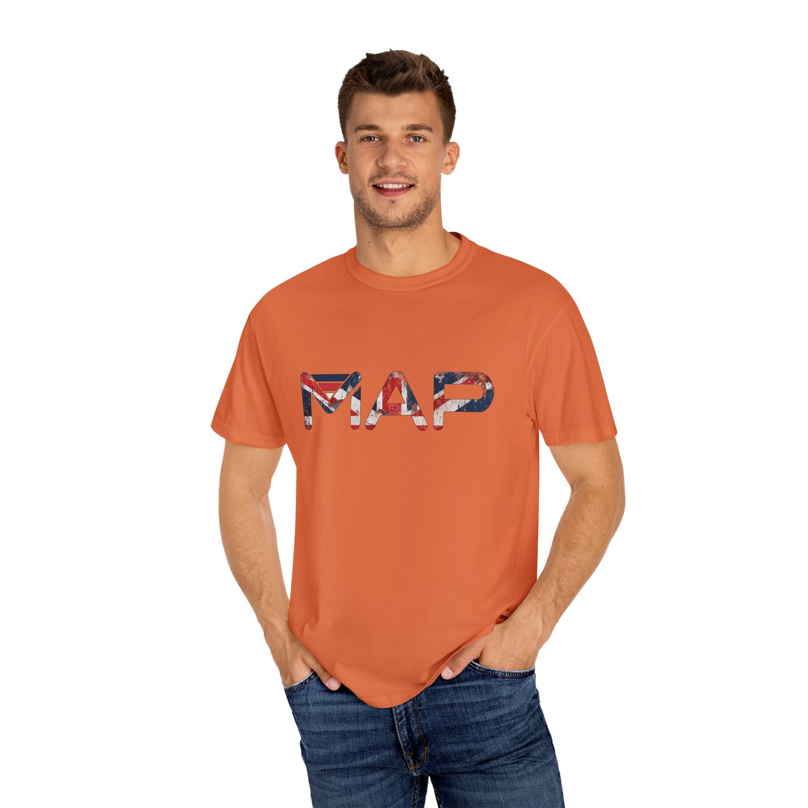 Map Graphic Unisex Garment-Dyed T-Shirt, Travel Tee, Casual Wear, Adventure T-Shirt, Gift for Travelers, Summer Wardrobe - Image 20