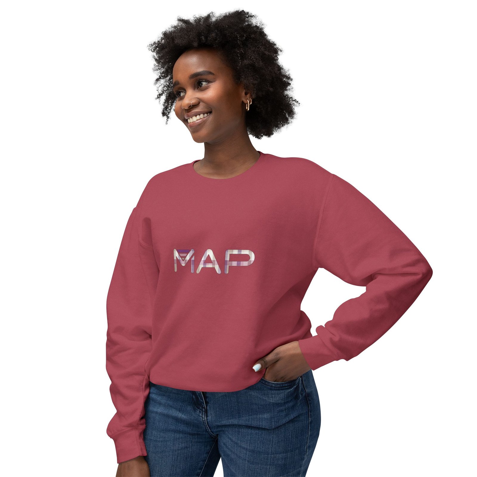 Map-Inspired Unisex Crewneck Sweatshirt | Casual Wear, Gift for Adventurers, Travel Inspiration, Lightweight Pullover, Everyday Style - Image 23