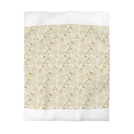 Elegant Floral Microfiber Duvet Cover | Cozy Bedroom Decor, Gift for Newlyweds, Lightweight Bedspread, Bedding Essentials, Home Makeover