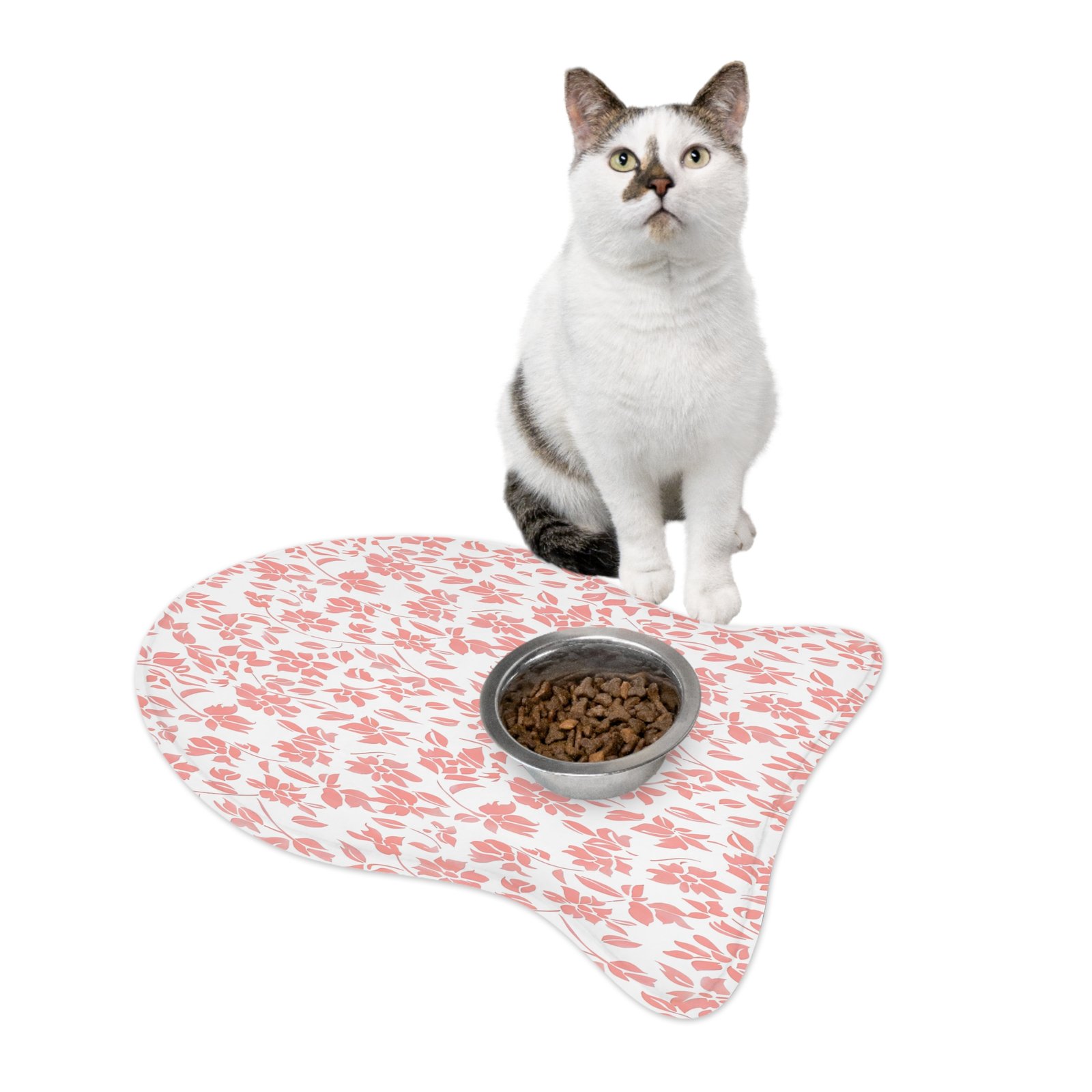 Floral Pet Feeding Mats with Whimsical Design, Cute Dog Bowl Mat, Non-Slip Cat Feeding Pad, Pet Lover Gift, Home Decor - Image 10