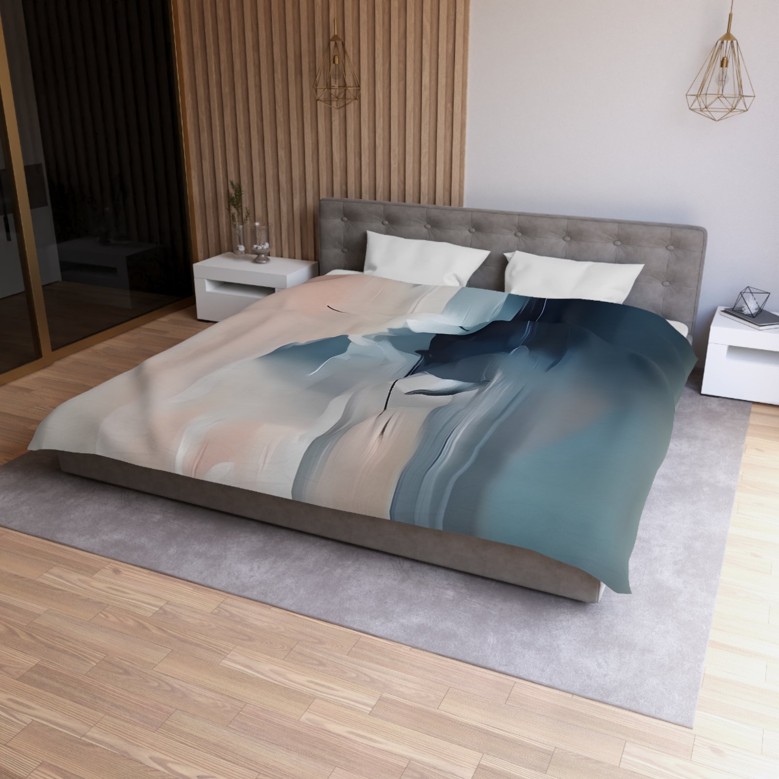 Artistic Microfiber Duvet Cover | Abstract Bedding | Cozy Bedroom Decor | Modern Home Decor | Gift for Art Lovers - Image 18