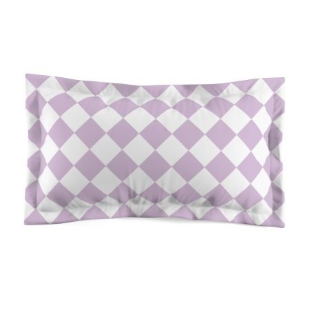 Chic Lavender Microfiber Pillow Sham, Elegant Bedroom Decor, Sweet Dreams Gift, Modern Bed Accessories, Decorative Pillow Case