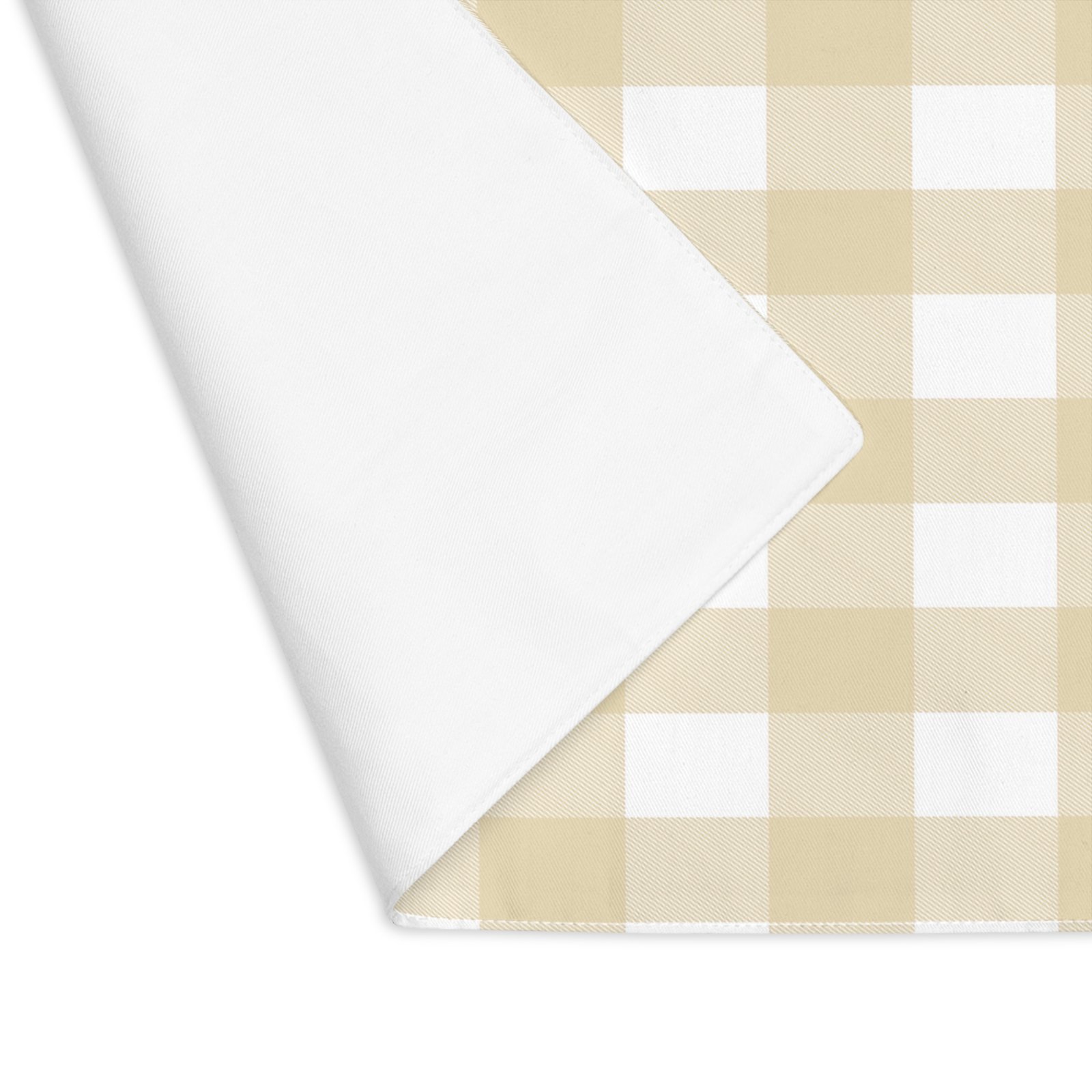 Beige Checkered Placemat, Farmhouse Table Decor, Rustic Kitchen Accessory, Dining Table Mat, Everyday Use, Holiday Table Setting - Image 3