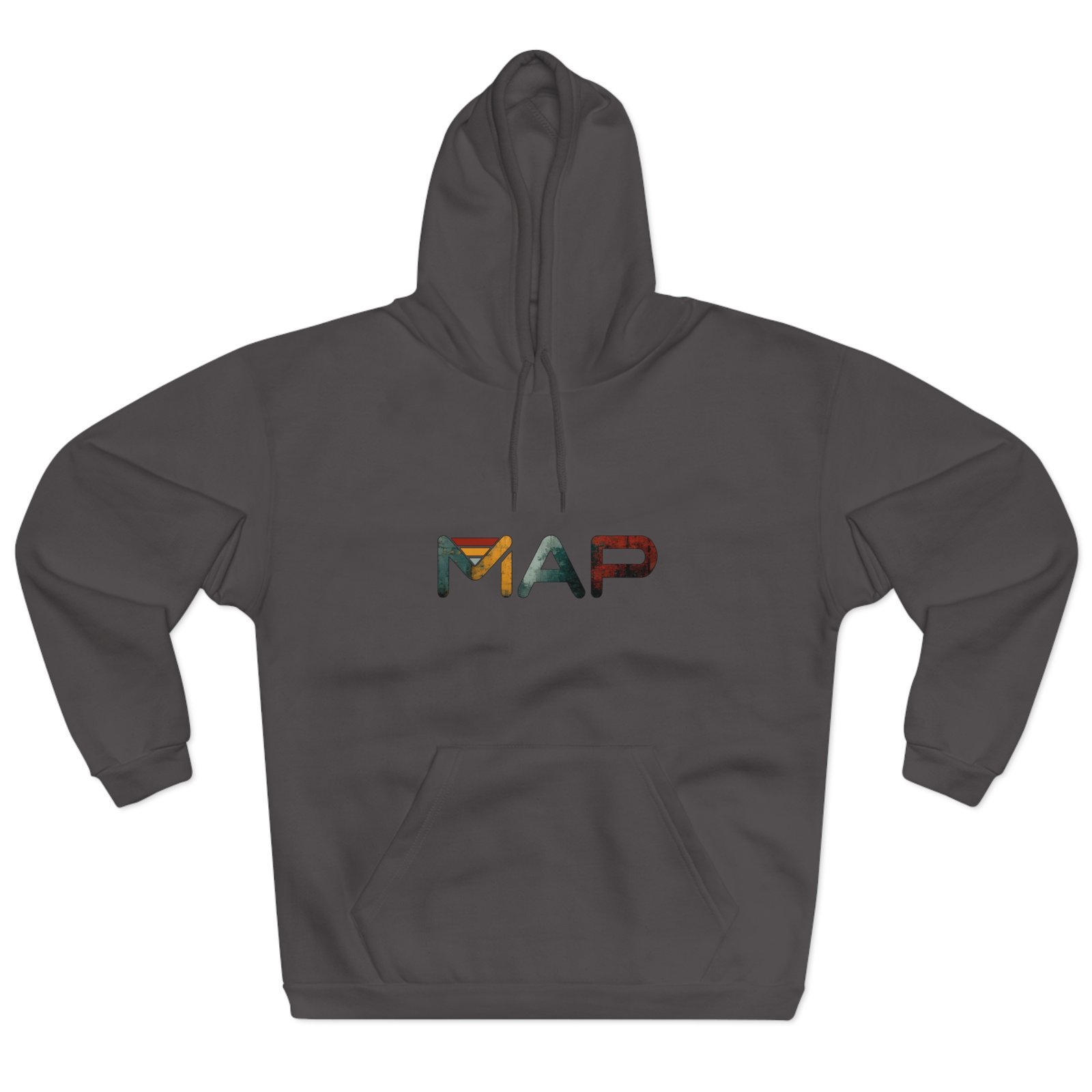 Map-Inspired Unisex Pullover Hoodie, Cozy Casual Wear, Unique Gift, Stylish Layer, Road Trip Essential - Image 13