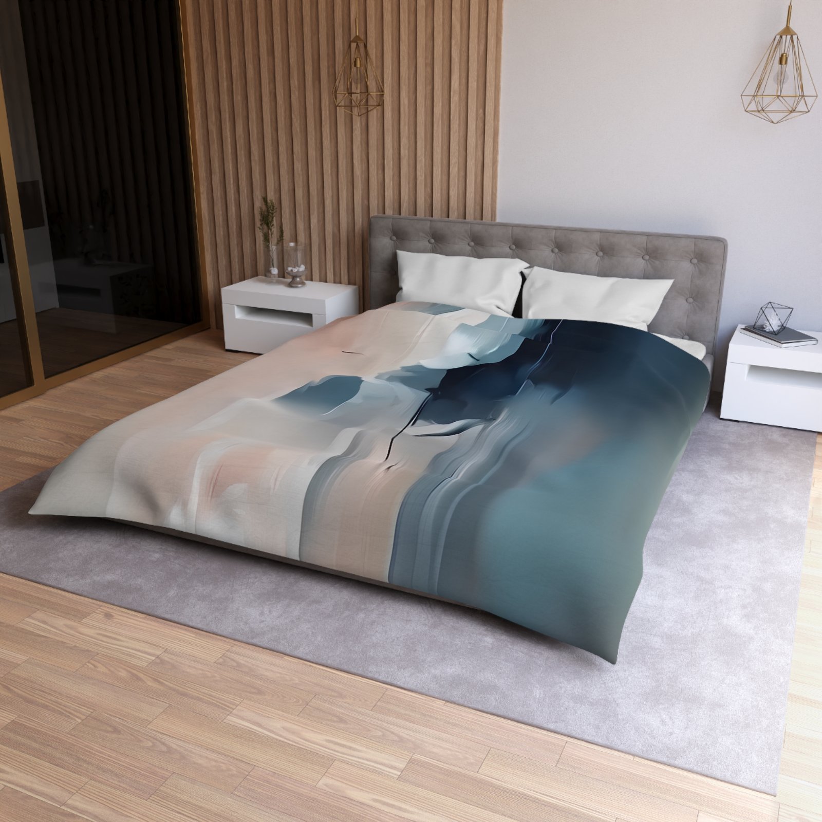 Artistic Microfiber Duvet Cover | Abstract Bedding | Cozy Bedroom Decor | Modern Home Decor | Gift for Art Lovers - Image 12