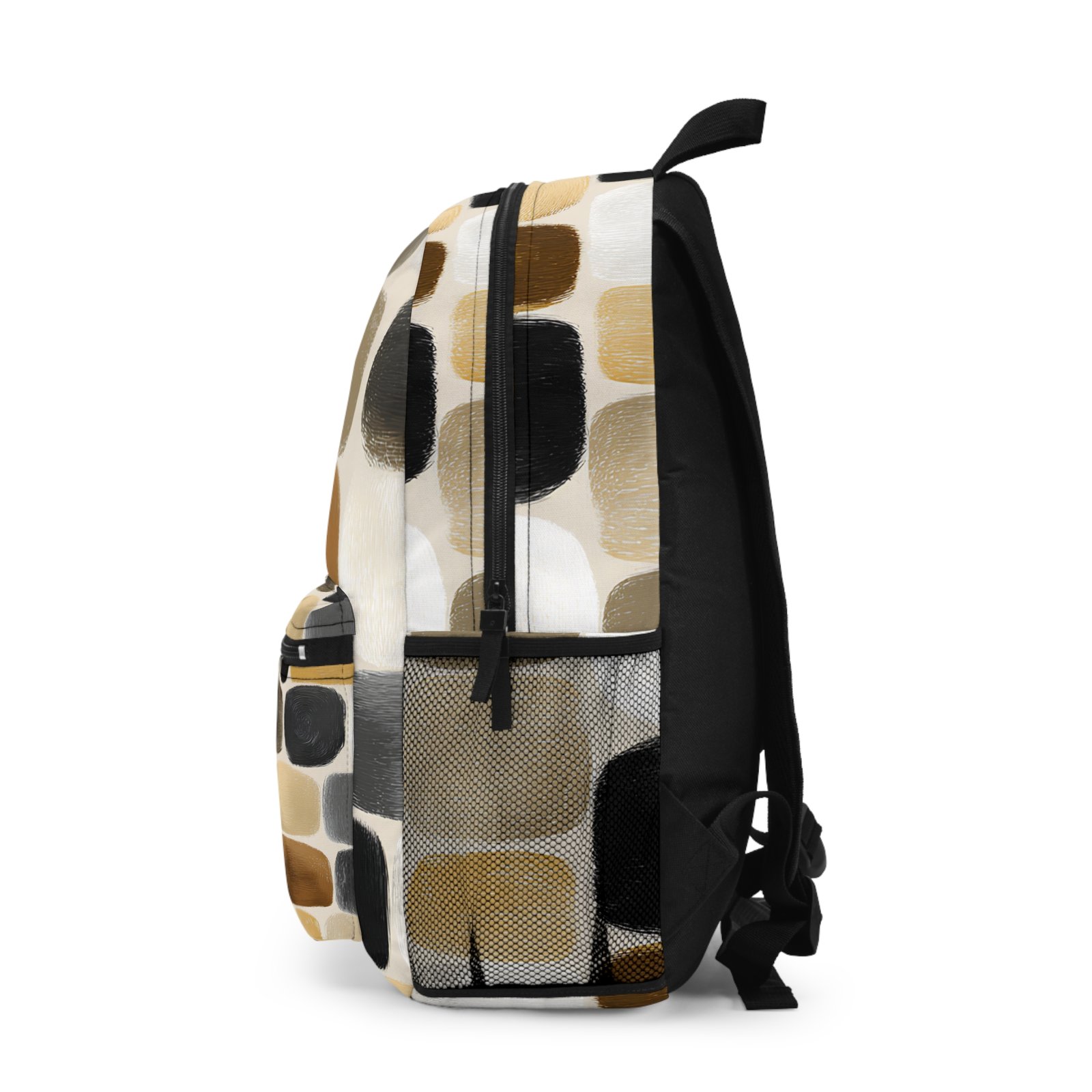Chic Abstract Print Backpack | Stylish School Bag, Daily Use Backpack, Trendy Book Bag, Travel Ready Backpack, Unique Gift Idea - Image 3
