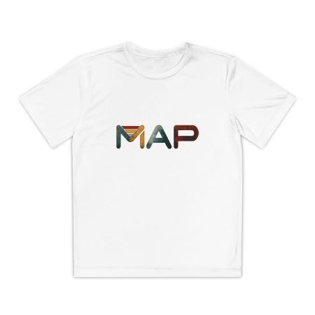 Youth Competitor Tee with MAP Design, Sporty Youth Shirt, Kids Athletic Top, Summer Tee, Activewear for Boys/Girls, Back to School Essential