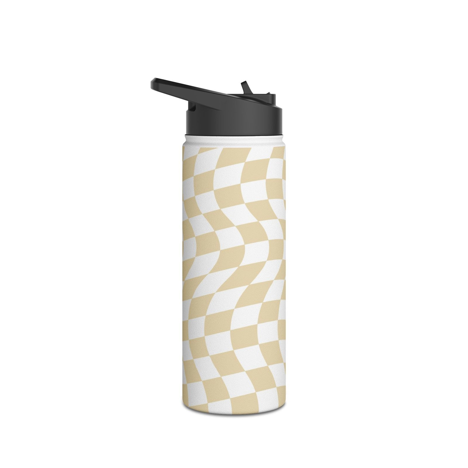 Wavy Pattern Stainless Steel Water Bottle, Stylish Hydration, Eco-Friendly Travel Mug, Unique Gift for Adventurers, Reusable Drink Container - Image 7