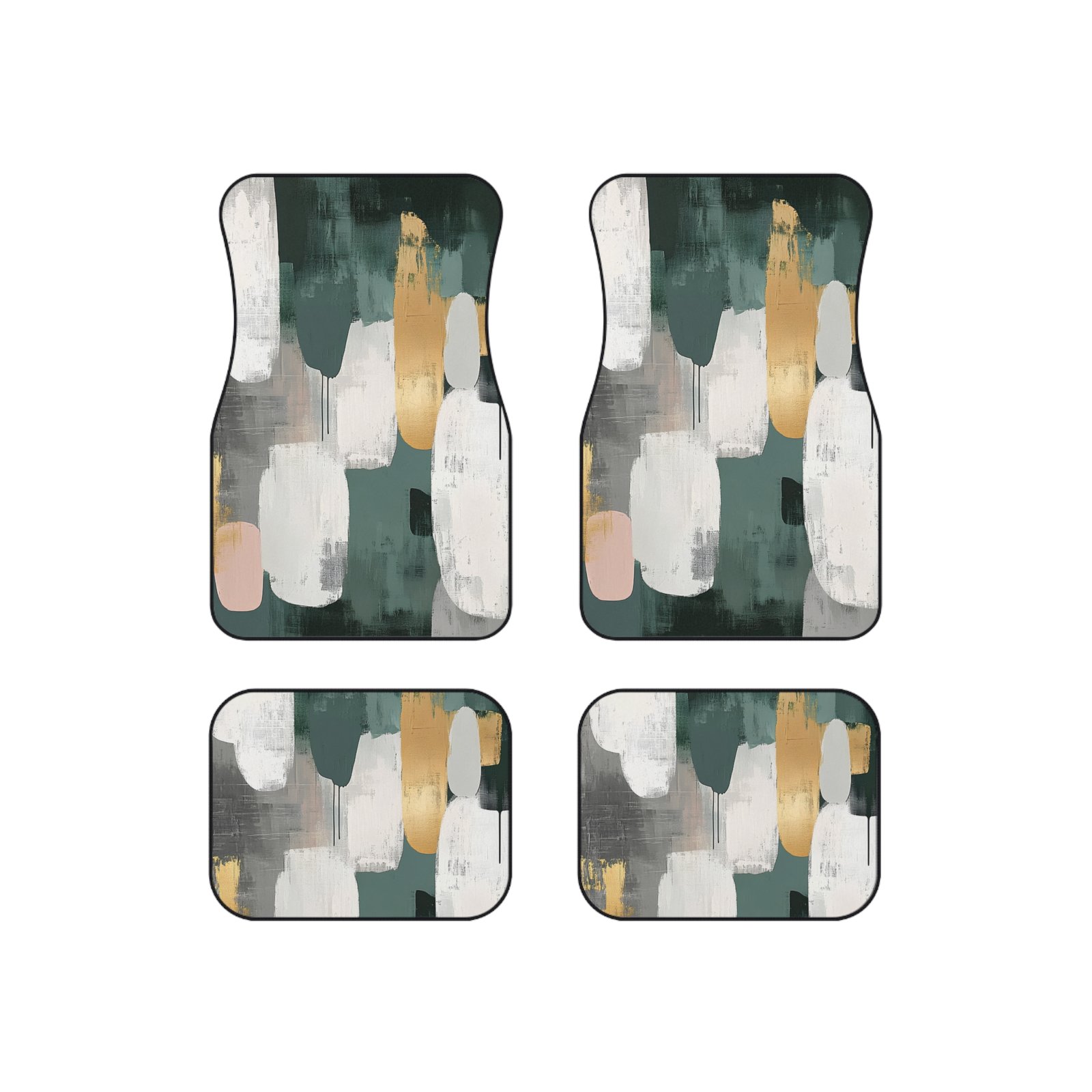 Stylish Car Mats - Set of 4, Chic Floor Liners, Modern Car Accessories, Unique Gift for Car Lovers, Home Decor