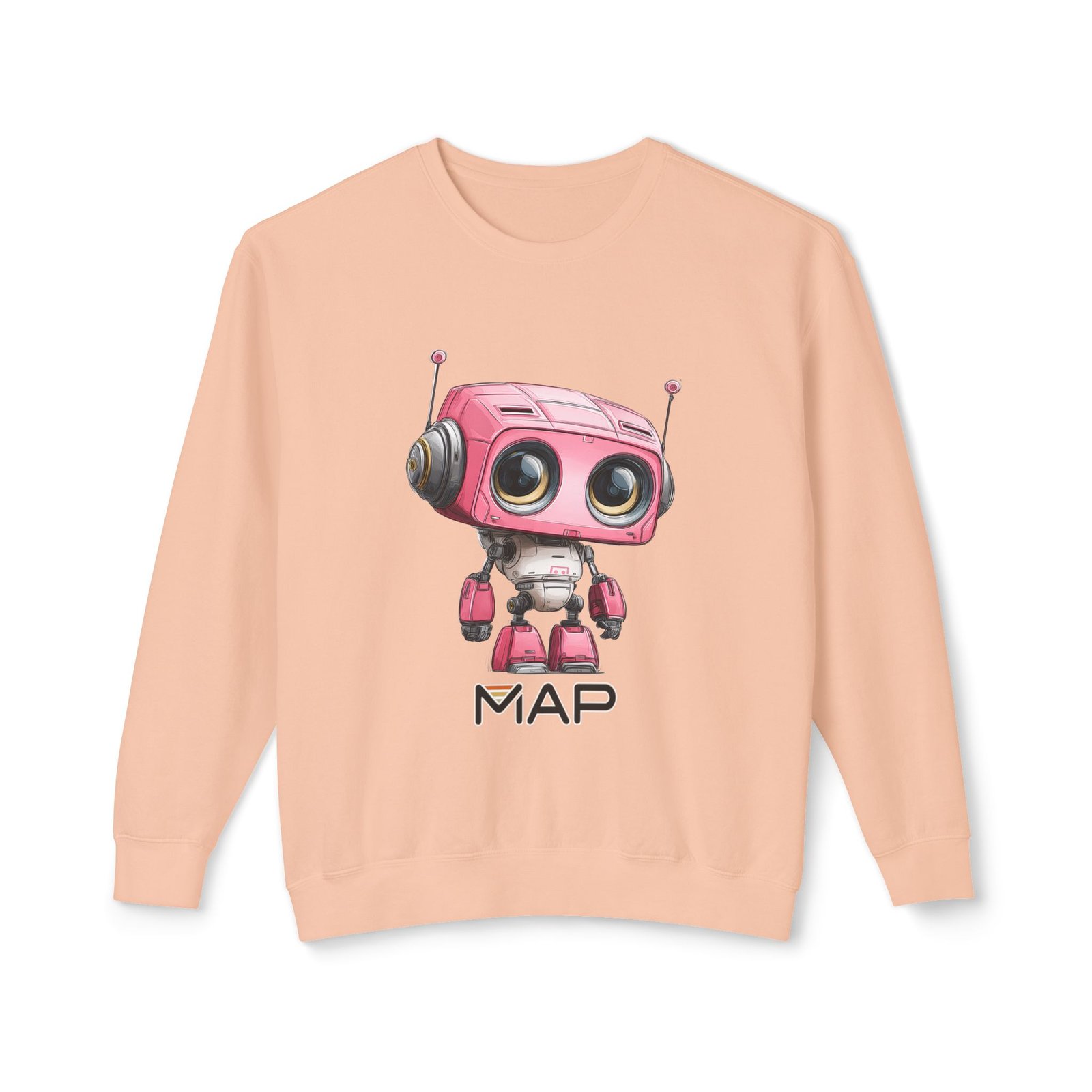 Cute Robot Graphic Sweatshirt, Perfect for Gifts, Casual Wear, Tech Lovers, Fun Hoodie for Friends, Unique Christmas Apparel - Image 9