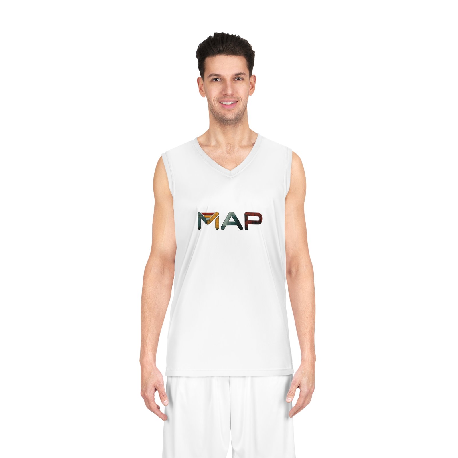Stylish Basketball Jersey for Dreamers, Unisex Sports Tank Top, MAP Design, Casual Wear, Athletic Gift for Players - Image 3