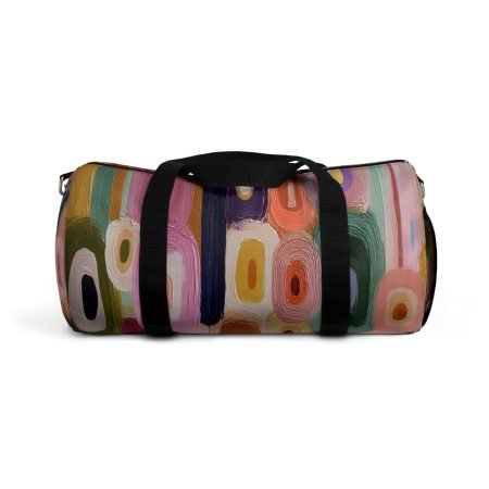 Vibrant Abstract Duffel Bag | Gym Bag, Weekend Getaway, Travel Accessory, Canvas Tote, Art-Inspired Luggage