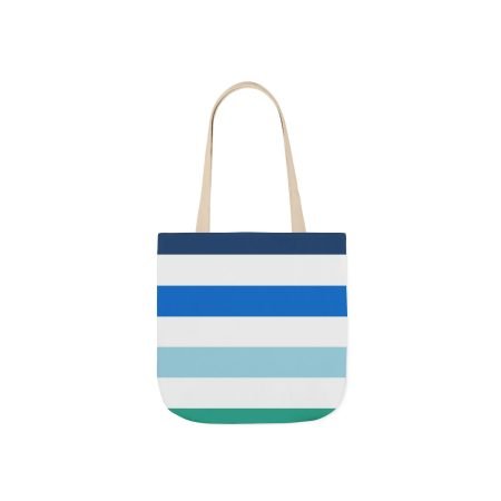 Striped Canvas Tote Bag with 5-Color Straps | Eco-Friendly Shopping Bag | Beach Accessory | Stylish Grocery Tote | Gift for Her