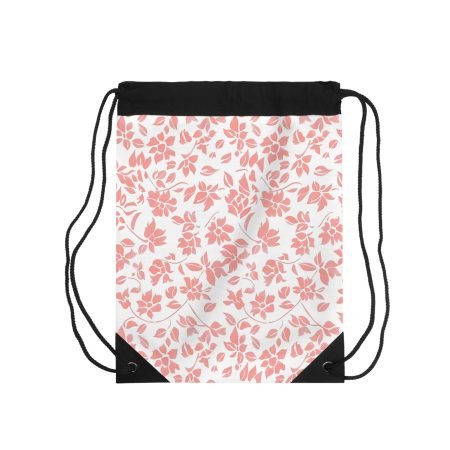 Floral Pattern Drawstring Bag, Cute Gym Bag, Backpack for Women, Travel Storage, Tote for Yoga, Personalized Gift