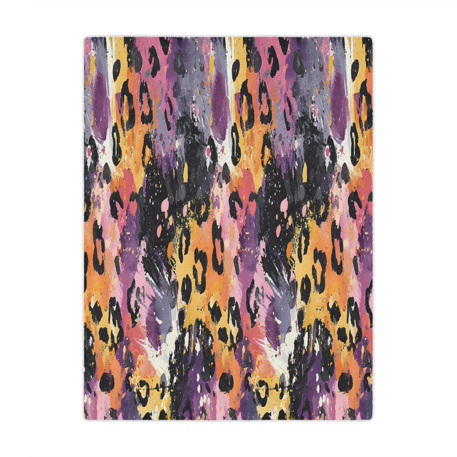 Vibrant Animal Print Minky Blanket | Cozy Throw for Home Décor, Baby Shower Gift, Kids' Room, Nursery Blanket