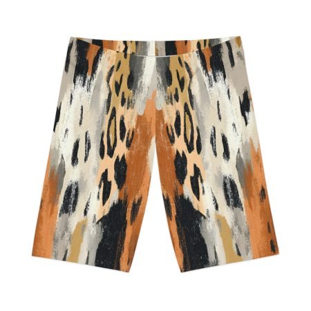 Stylish Women's Bike Shorts, Trendy Cycling Apparel, Summer Athletic Shorts, Statement Activewear, Fitness Gifts for Her