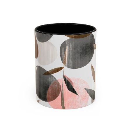 Stylish Accent Coffee Mug | Floral Design, Modern Home Decor, Gift for Coffee Lovers, Office Tableware, Tea Lovers