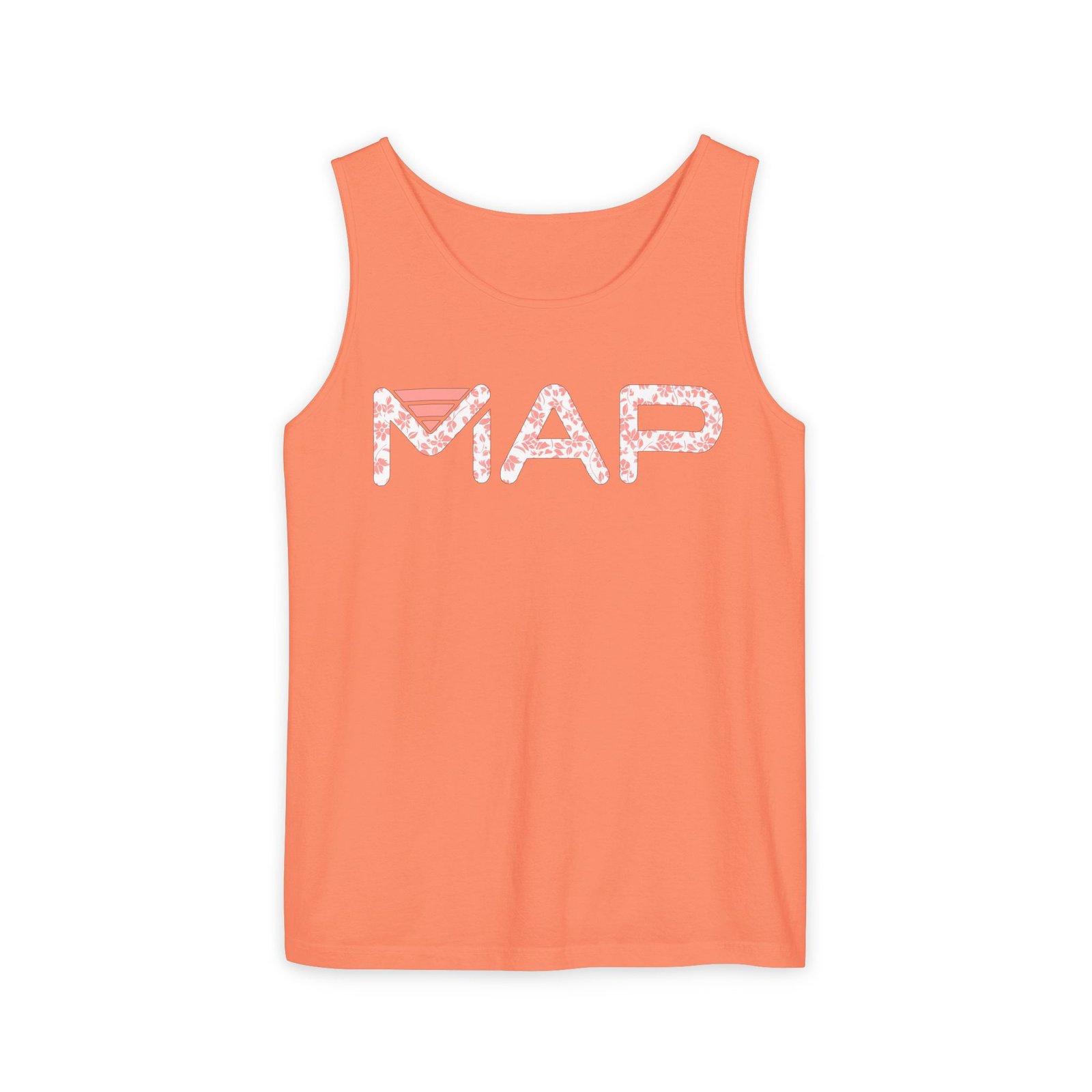 Garment-Dyed Tank Top with MAP Design, Comfortable Summer Tee, Casual Wear, Travel Shirt, Map Lover Gift - Image 9