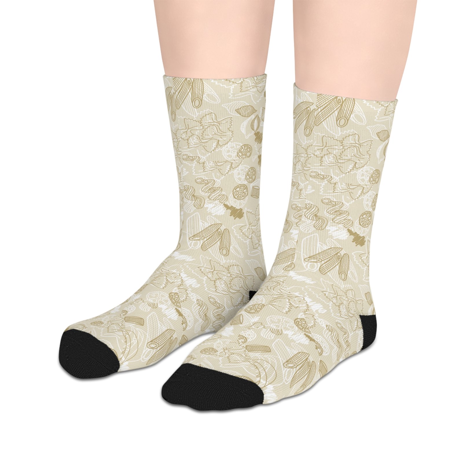 Elegant Floral Mid-length Socks, Comfortable Dress Socks, Gift for Women, Cute Casual Socks, Everyday Wear, Unique Patterned Footwear - Image 3
