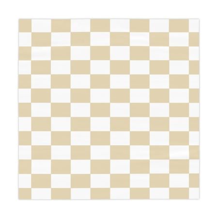 Chic Beige Checkered Tablecloth, Farmhouse Dining, Picnic Decor, Rustic Gatherings, Easy Care, Elegant Table Setting