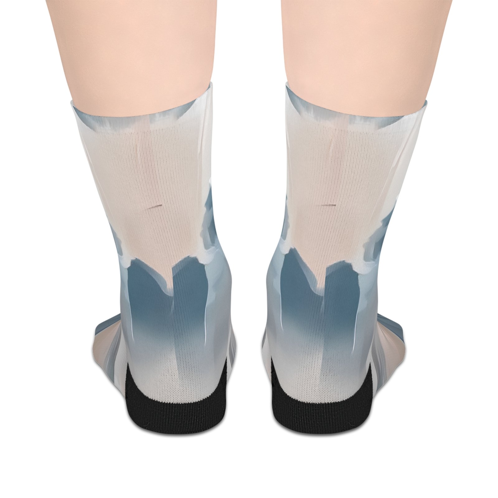 Chic Mid-Length Socks with Abstract Design, Trendy Fashion Socks, Cozy Casual Socks, Stylish Gift for Her, Unique Winter Accessories - Image 2