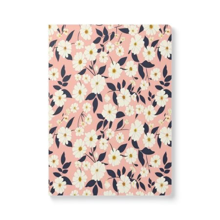 Floral Softcover Journal, Aesthetic Notebook, Gift for Her, Writing Journal, Travel Diary, Daily Planner, Cute Stationery