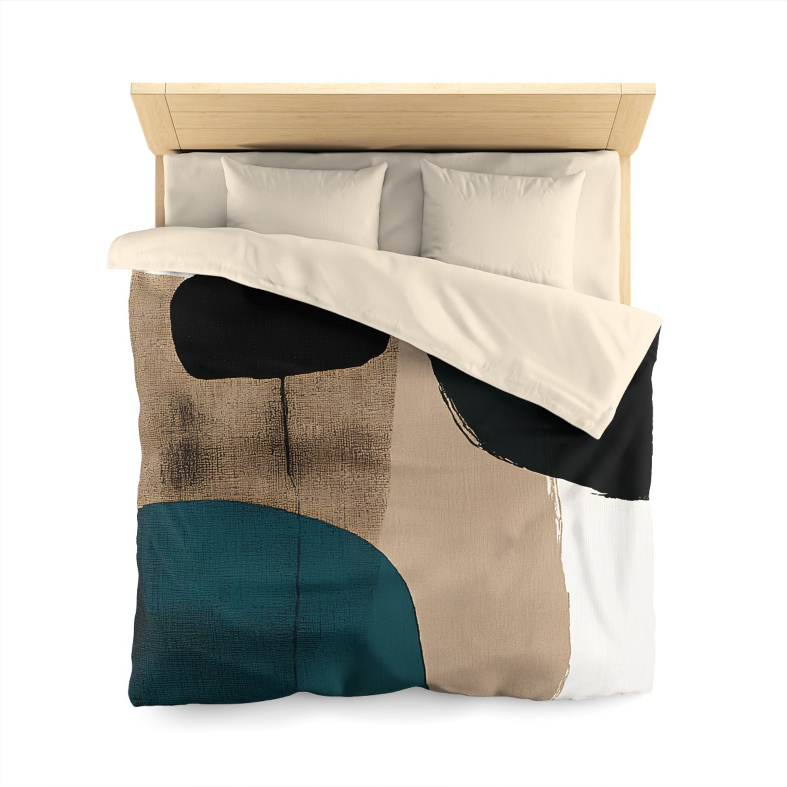 Abstract Art Microfiber Duvet Cover | Modern Home Decor, Cozy Bedding, Bedroom Makeover, Stylish Gift, Minimalist Comfort - Image 5