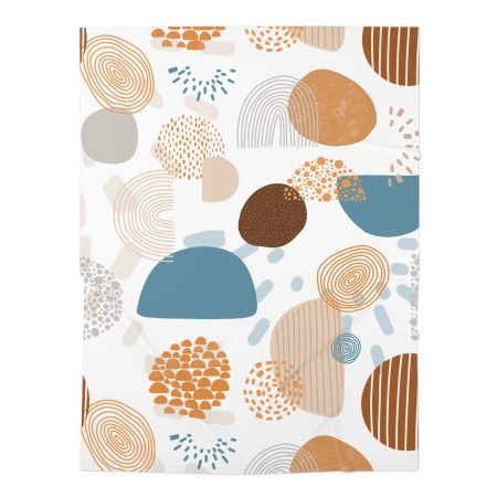 Modern Geometric Baby Swaddle Blanket, Soft Infant Wrap, Floral Nursery Decor, Baby Shower Gift, Cozy Newborn Blanket