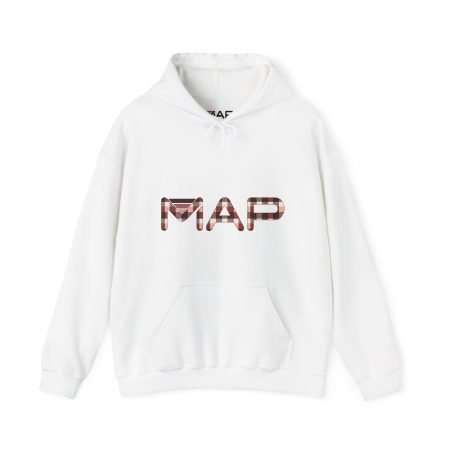 Stylish Unisex Hooded Sweatshirt, Casual Fashion, Comfortable Hoodie, Unique Gift for Him, Her, Map Design Sweatshirt