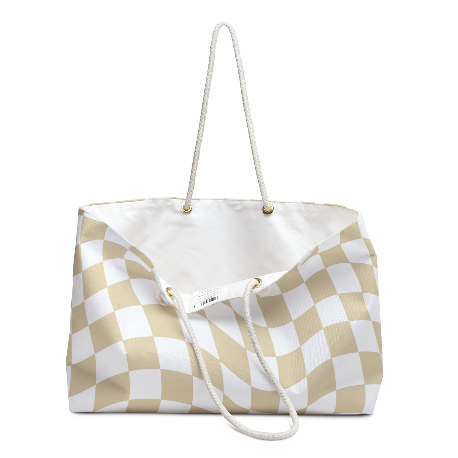Chic Checkered Weekender Bag - Perfect for Traveling, Beach Days, Gym, Gifts, and Everyday Use - Image 3