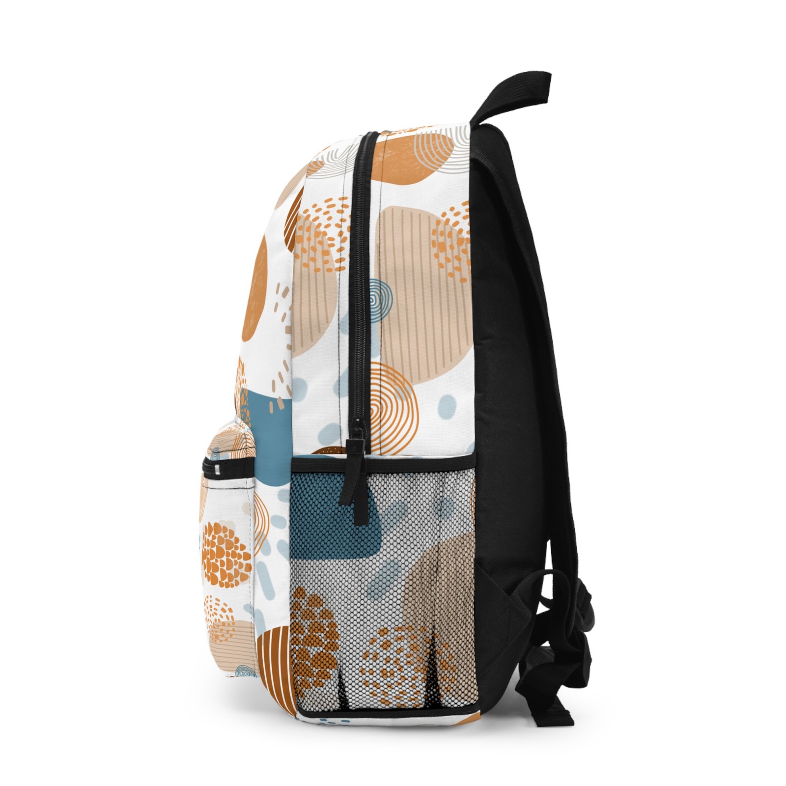 Stylish Abstract Pattern Backpack, Modern School Bag, Trendy Travel Backpack, Casual Daypack, Unique Gift for Students - Image 3