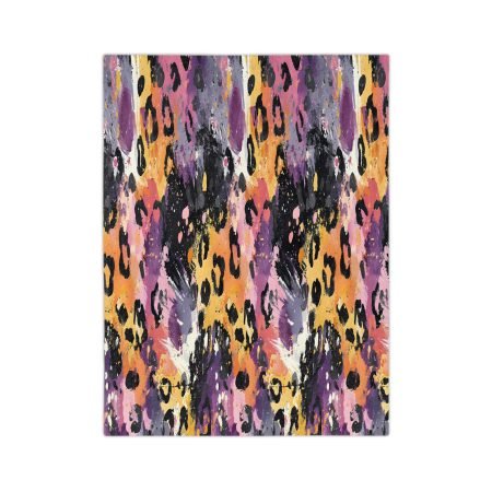 Vibrant Leopard Print Blanket, Cozy Throw for Home Decor, Gifts for Animals Lovers, Perfect for Picnics, Warm Snuggles, and Chill Nights