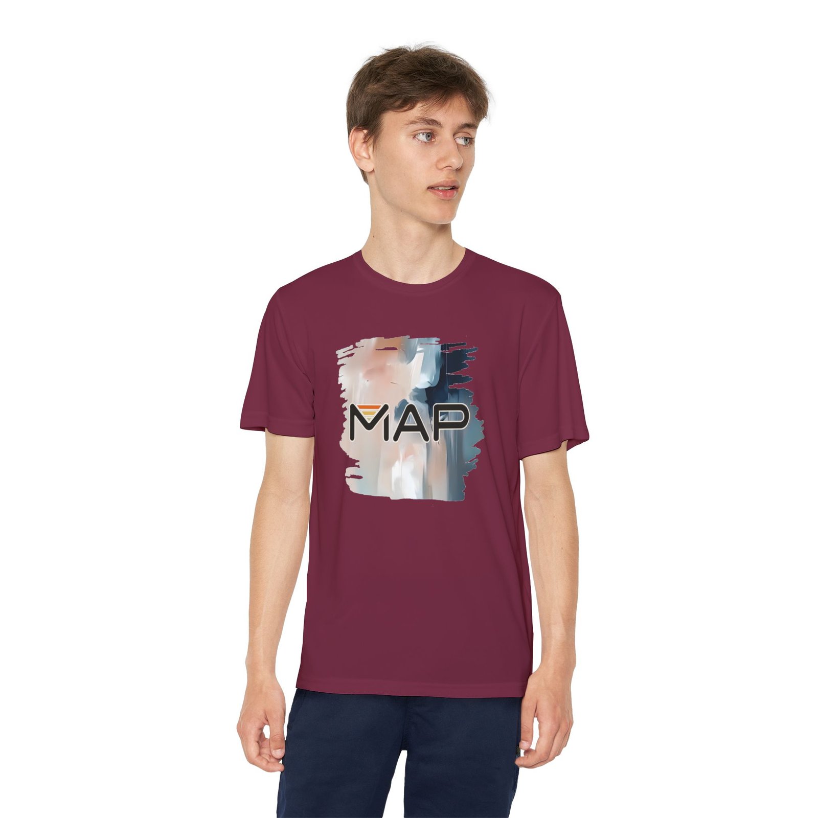 Youth Competitor Tee with MAP Design, Athletic T-Shirt, Sportswear for Kids, Gift for Young Athletes, Summer Activewear - Image 31