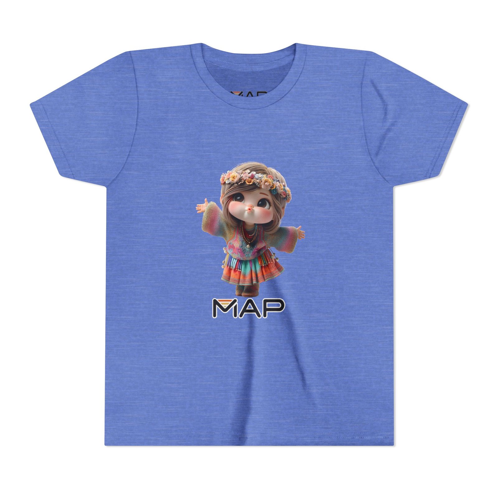 Youth Short Sleeve Tee with 'MAP' Graphic, Fun Kids Tee, Gift for Birthdays, Summer Wear, Festival Outfit, Playful Shirt - Image 37