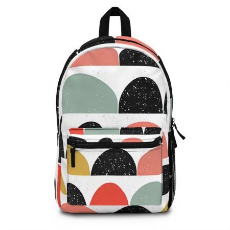Chic Geometric Backpack, Fashion Backpack for School, Stylish Daypack, Trendy Backpack for Teens, Unique Gift for Her, Modern Tote Bag