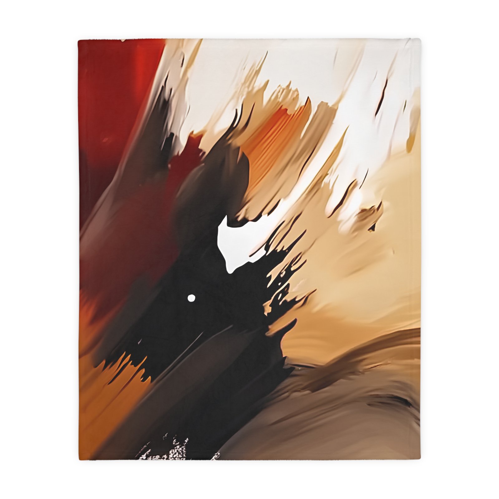 Cozy Abstract Velveteen Blanket, Microfiber Throw, Decorative Home Accent, Warm Gift for All Occasions, Modern Art Style - Image 5