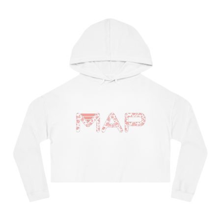 Cropped Hooded Sweatshirt - Trendy, Cozy, Women's Fashion, Perfect for Casual Outings, Fitness, Gift, Spring/Summer Wear, MAP Design
