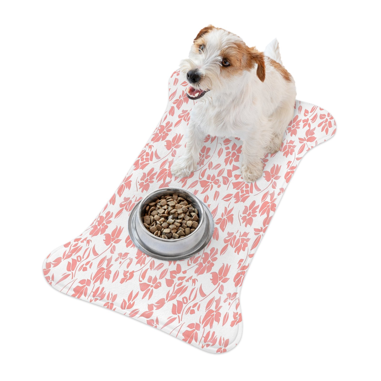 Floral Pet Feeding Mats with Whimsical Design, Cute Dog Bowl Mat, Non-Slip Cat Feeding Pad, Pet Lover Gift, Home Decor - Image 6