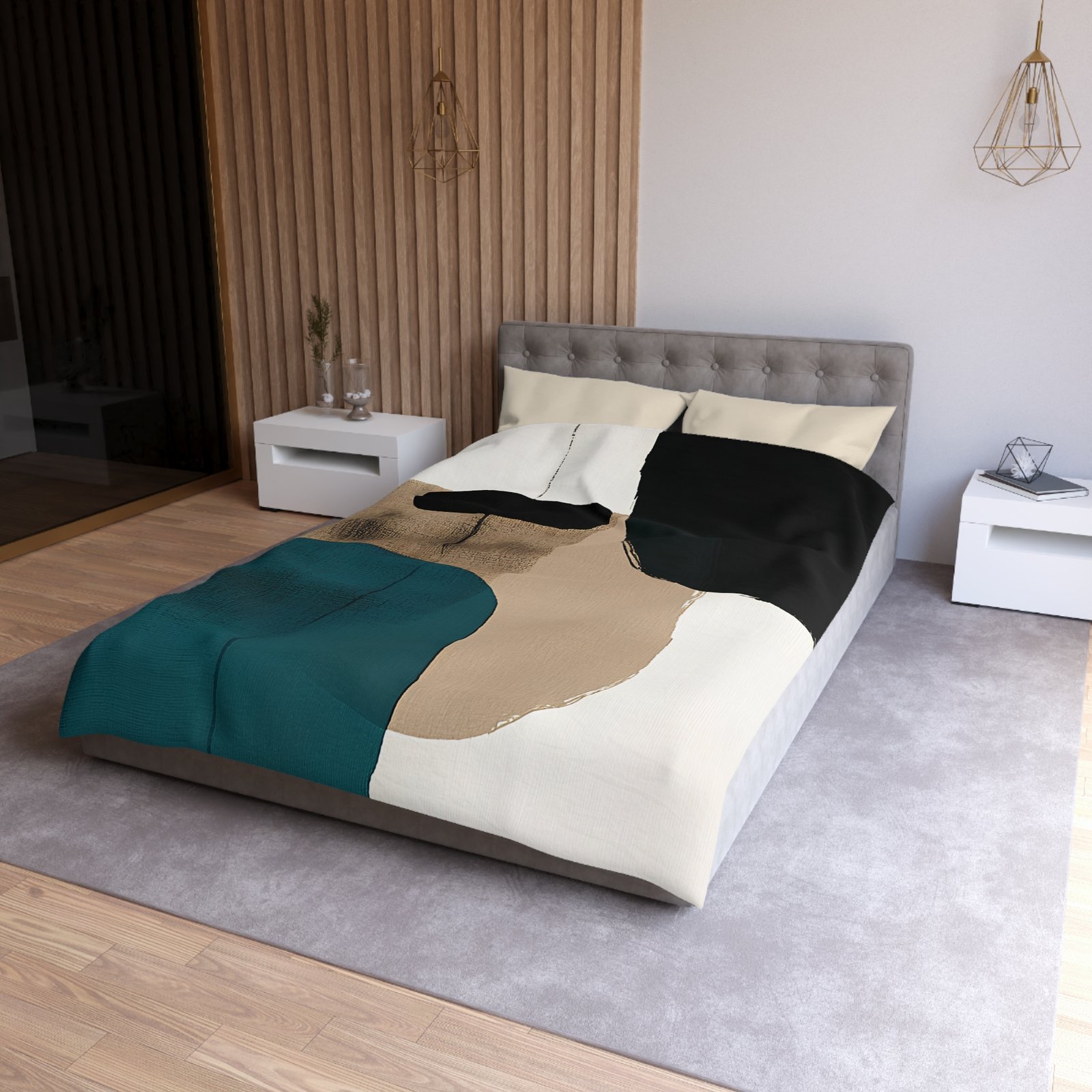 Abstract Art Microfiber Duvet Cover | Modern Home Decor, Cozy Bedding, Bedroom Makeover, Stylish Gift, Minimalist Comfort - Image 21