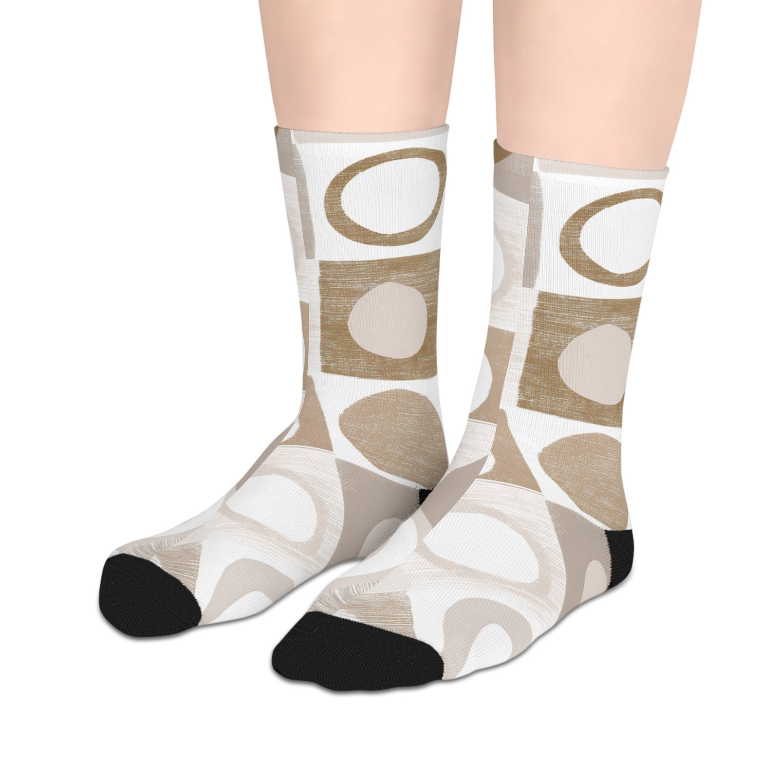 Stylish Mid-Length Socks for Casual Wear, Unique Gift for Her, Trendy Footwear for Home, Fashion Statement, Cozy Comfort Socks - Image 3