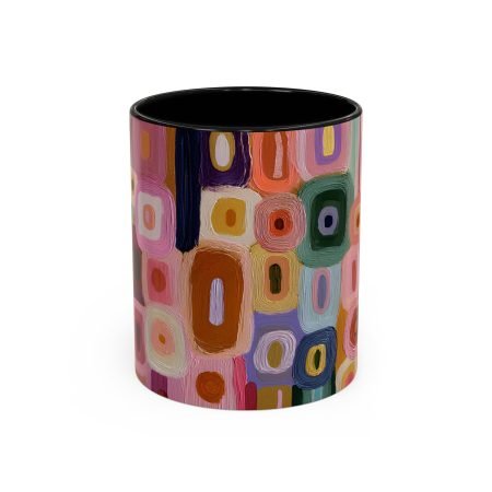Vibrant Artistic Coffee Mug, Colorful Ceramic Cup for Tea Lovers, Unique Gift for Artists, Home Decor, Brighten Your Morning