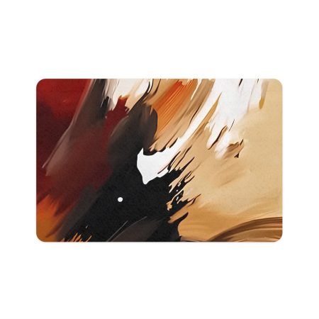 Pet Food Mat with Abstract Art Design, Modern Dog Feeding Mat, Stylish Cat Food Tray, Washable Pet Accessory, Unique Pet Gift