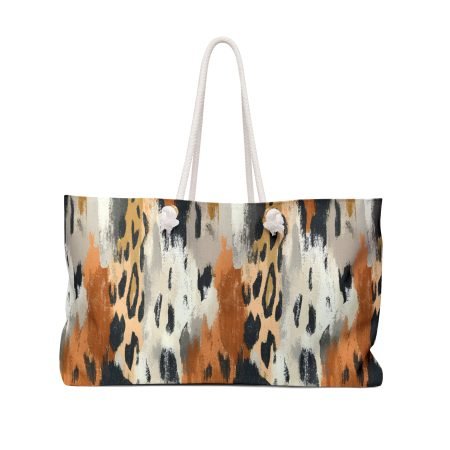 Chic Weekender Bag in Earthy Tones | Travel Tote, Overnight Bag, Gym Bag, Stylish Carryall, Weekend Getaway Essential