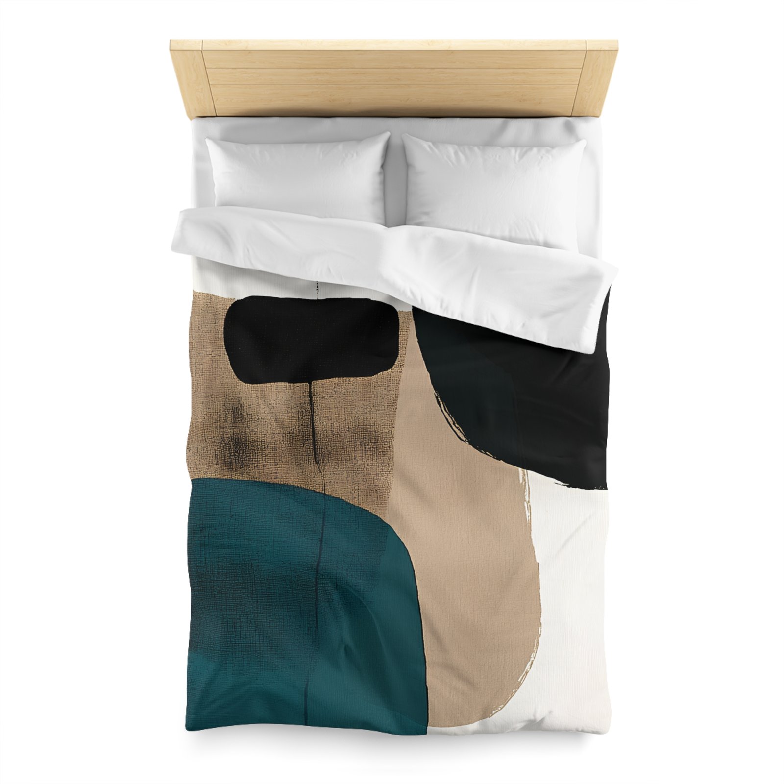 Abstract Art Microfiber Duvet Cover | Modern Home Decor, Cozy Bedding, Bedroom Makeover, Stylish Gift, Minimalist Comfort - Image 8